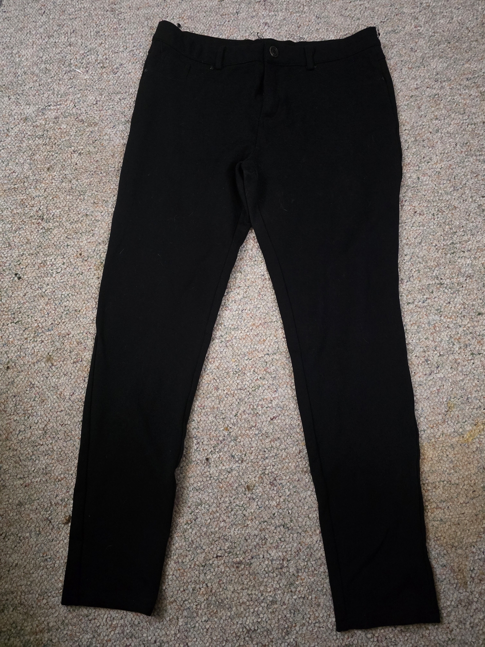 Women's Black Stretch Ponte Leggings Pants